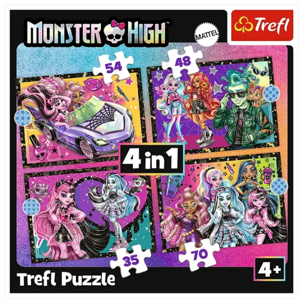 Puzzle Trefl An electrifying day at Monster High 4+/ Numărul de piese: 207 photo 6 Puzzle Trefl An electrifying day at Monster High 4+/ Numărul de piese: 207 photo 6