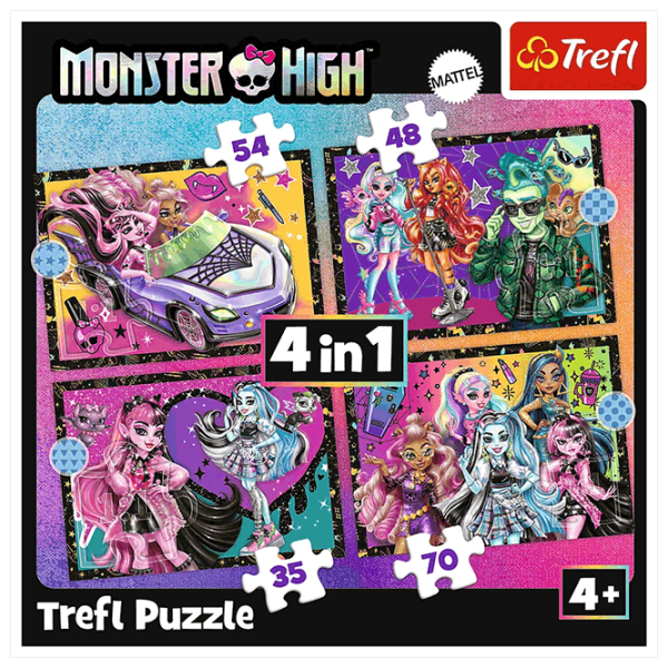 Puzzle Trefl An electrifying day at Monster High 4+/ Numărul de piese: 207 photo 6 Puzzle Trefl An electrifying day at Monster High 4+/ Numărul de piese: 207 photo 6