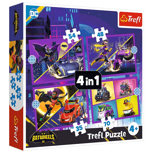 Puzzle Trefl Meet Batwheels 4+/ Numărul de piese: 207 photo 1 Puzzle Trefl Meet Batwheels 4+/ Numărul de piese: 207 photo 1