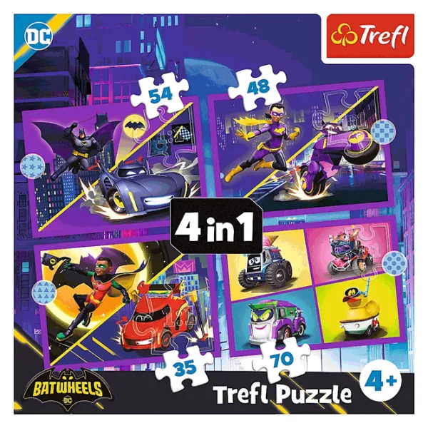 Puzzle Trefl Meet Batwheels 4+/ Numărul de piese: 207 photo 6 Puzzle Trefl Meet Batwheels 4+/ Numărul de piese: 207 photo 6
