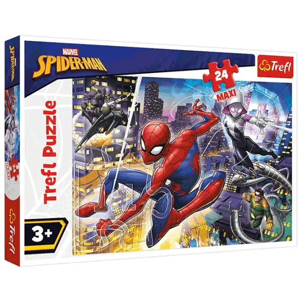 Puzzle Trefl Fearless Spider-Man 3+/ Количество деталей: 24 photo 1