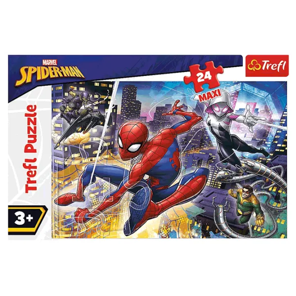 Puzzle Trefl Fearless Spider-Man 3+/ Количество деталей: 24 photo 2