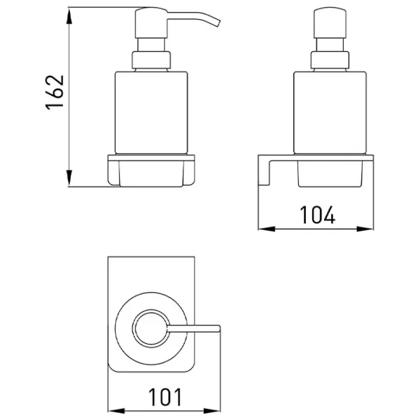 Dozator săpun lichid Volle Solo 0.25l photo 2 Dozator săpun lichid Volle Solo 0.25l photo 2