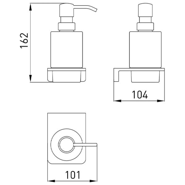 Dozator săpun lichid Volle Solo 0.25l photo 2 Dozator săpun lichid Volle Solo 0.25l photo 2