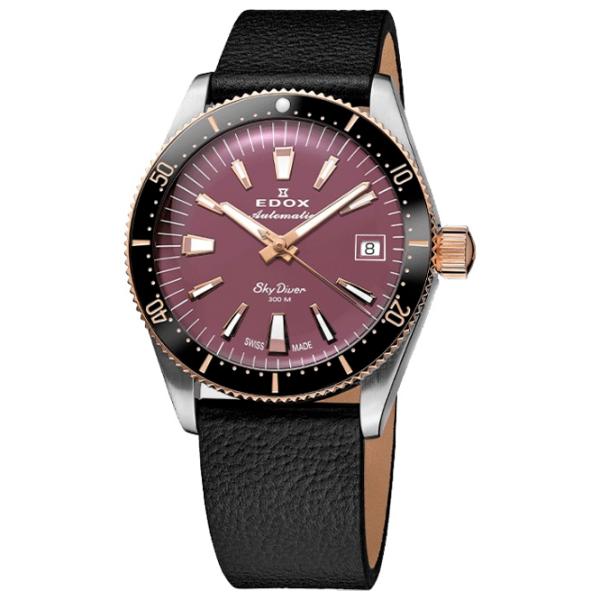 Ceas de mână unisex Edox 80131-357RNRC-VIO Mecanic / 38 mm photo 4 Ceas de mână unisex Edox 80131-357RNRC-VIO Mecanic / 38 mm photo 4
