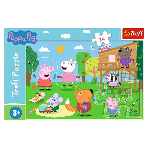 Puzzle Trefl Fun in the grass 3+/ Numărul de piese: 24 photo 2 Puzzle Trefl Fun in the grass 3+/ Numărul de piese: 24 photo 2