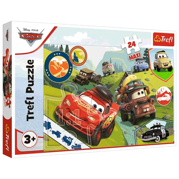 Puzzle Trefl Happy cars 3+/ Количество деталей: 24 photo 1