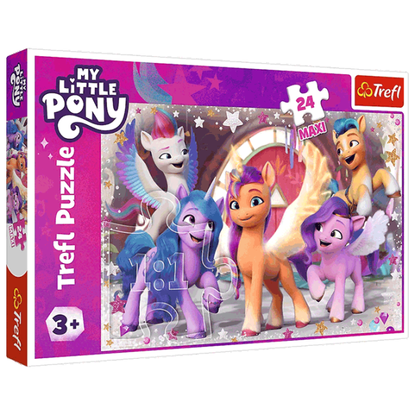 Puzzle Trefl A happy day of Ponies 3+/ Количество деталей: 24 photo 1 Puzzle Trefl A happy day of Ponies 3+/ Количество деталей: 24 photo 1