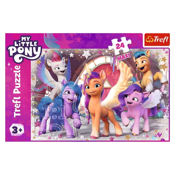 Puzzle Trefl A happy day of Ponies 3+/ Количество деталей: 24 photo 2 Puzzle Trefl A happy day of Ponies 3+/ Количество деталей: 24 photo 2