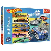 Puzzle Trefl Fast Hot Wheels 4+/ Количество деталей: 24