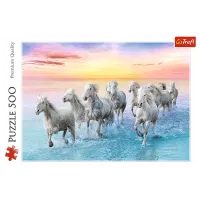 Puzzle Trefl Galloping white horses 10+/ Количество деталей: 500