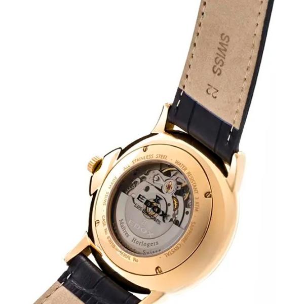 Ceas de mână pentru bărbați Edox 83015-37R-BUIR Mecanic / 42 mm photo 4