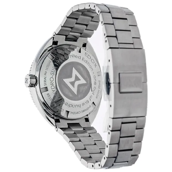 Ceas de mână pentru bărbați Edox 80128-3NBM-NIB Mecanic / 42 mm photo 2 Ceas de mână pentru bărbați Edox 80128-3NBM-NIB Mecanic / 42 mm photo 2