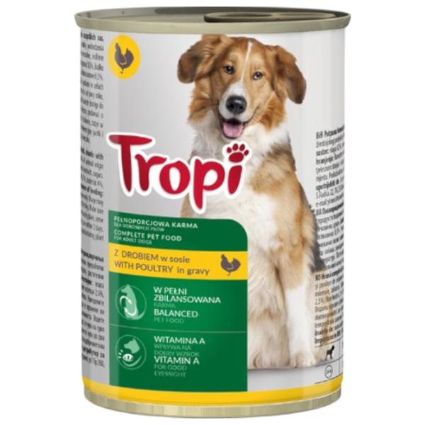 Корм для собак влажный Tropi 912706  0.415 кг / Курица photo 1 Корм для собак влажный Tropi 912706  0.415 кг / Курица photo 1