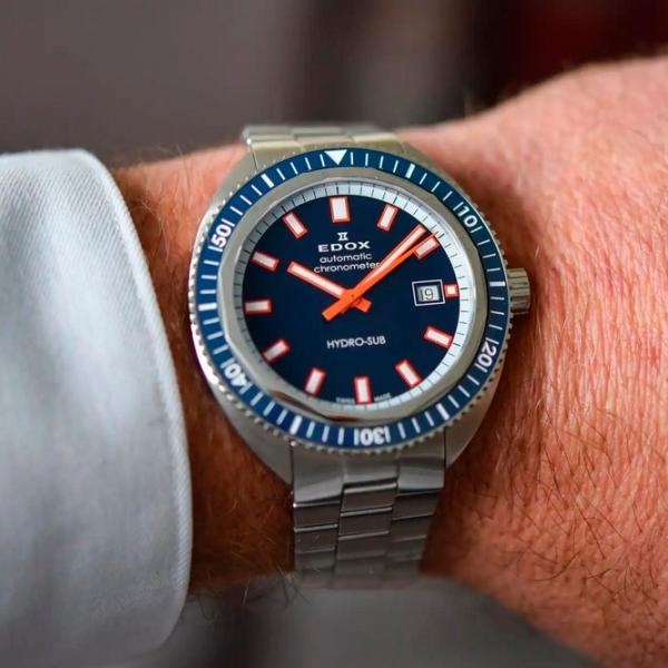 Наручные часы для мужчин Edox 80128-3BUM-BUIO Механический / 42 мм photo 4 Наручные часы для мужчин Edox 80128-3BUM-BUIO Механический / 42 мм photo 4