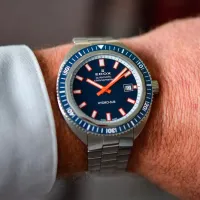 Ceas de mână pentru bărbați Edox 80128-3BUM-BUIO Mecanic / 42 mm photo 4