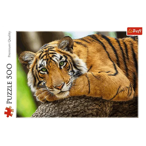 Puzzle Trefl Tiger portrait 9+/ Количество деталей: 500 photo 3