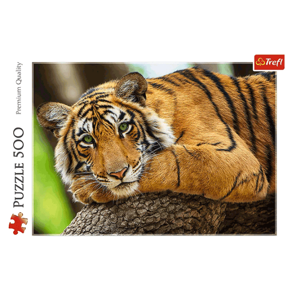 Puzzle Trefl Tiger portrait 9+/ Количество деталей: 500 photo 3