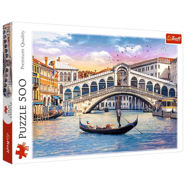 Puzzle Trefl Rialto Bridge, Venice 9+/ Количество деталей: 500 photo 1