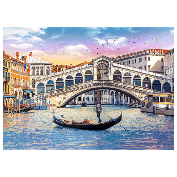 Puzzle Trefl Rialto Bridge, Venice 9+/ Количество деталей: 500 photo 2