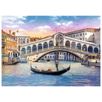 Puzzle Trefl Rialto Bridge, Venice 9+/ Numărul de piese: 500 photo 2