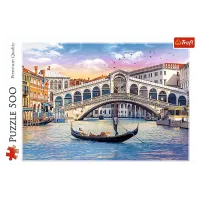 Puzzle Trefl Rialto Bridge, Venice 9+/ Numărul de piese: 500 photo 3