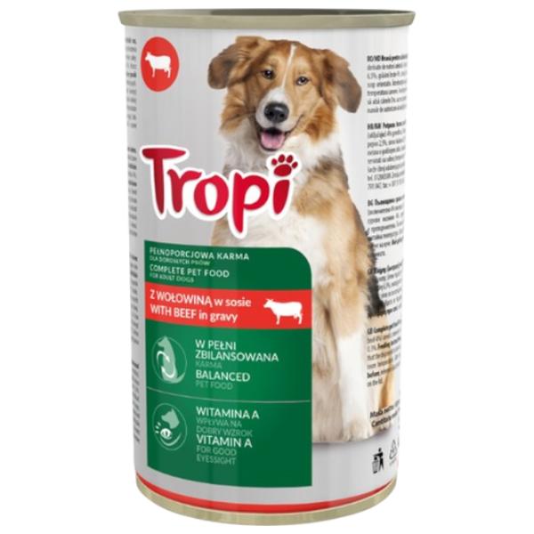 Корм для собак влажный Tropi 911624  1.25 кг / Говядина photo 1 Корм для собак влажный Tropi 911624  1.25 кг / Говядина photo 1