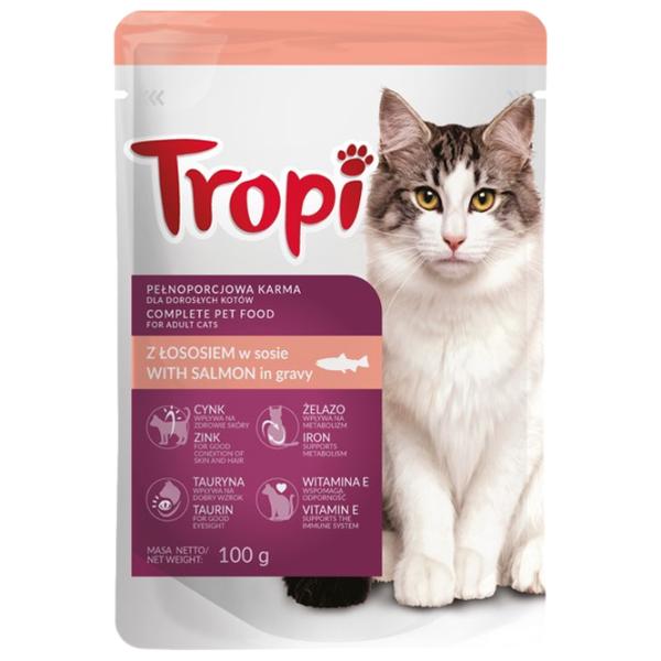 Корм для кошек влажный Tropi Pouche 5902944912768 0.1 кг / Лосось photo 1