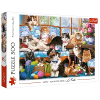 Puzzle Trefl Cat Family 10+/ Numărul de piese: 500