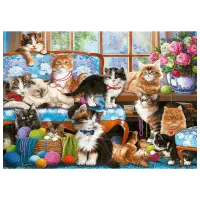 Puzzle Trefl Cat Family 10+/ Numărul de piese: 500 photo 3