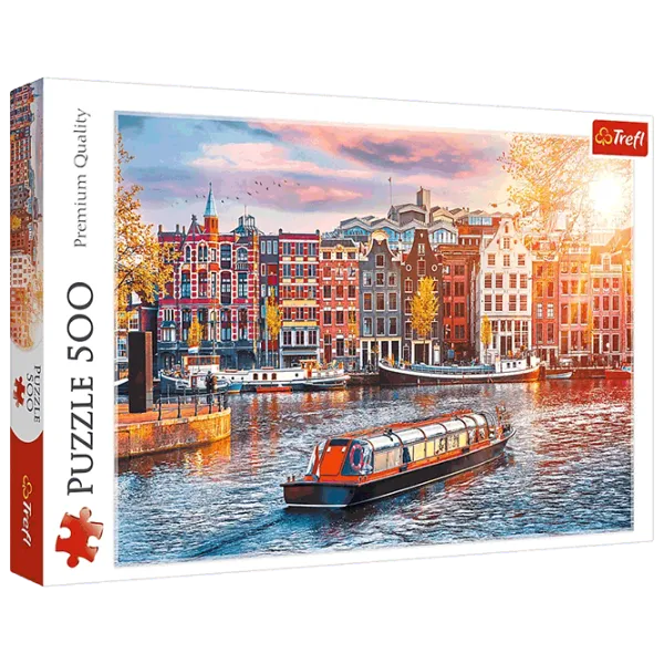 Puzzle Trefl Amsterdam, Netherlands 9+/ Количество деталей: 500 photo 1 Puzzle Trefl Amsterdam, Netherlands 9+/ Количество деталей: 500 photo 1