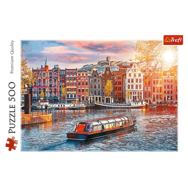 Puzzle Trefl Amsterdam, Netherlands 9+/ Количество деталей: 500 photo 3 Puzzle Trefl Amsterdam, Netherlands 9+/ Количество деталей: 500 photo 3