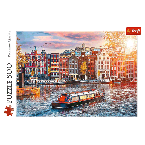 Puzzle Trefl Amsterdam, Netherlands 9+/ Количество деталей: 500 photo 3 Puzzle Trefl Amsterdam, Netherlands 9+/ Количество деталей: 500 photo 3