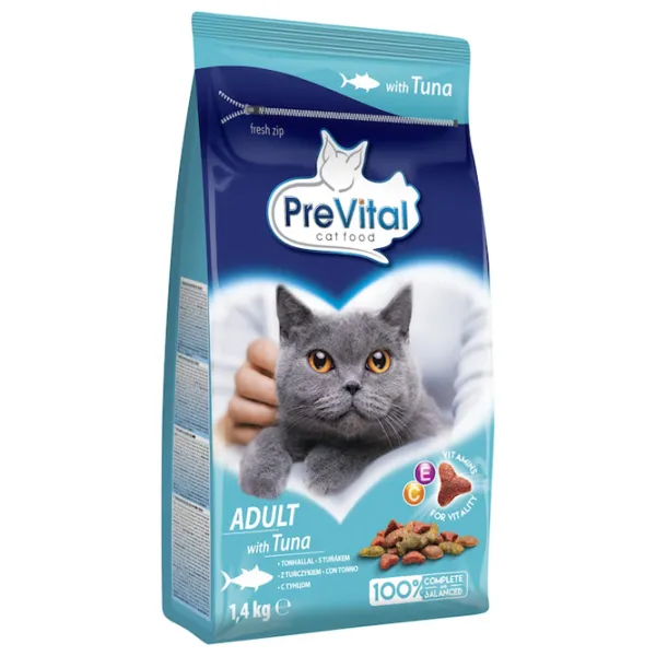 Корм для кошек сухой Prevital Adult 5999566111174 1.4 кг / Тунец photo 1 Корм для кошек сухой Prevital Adult 5999566111174 1.4 кг / Тунец photo 1