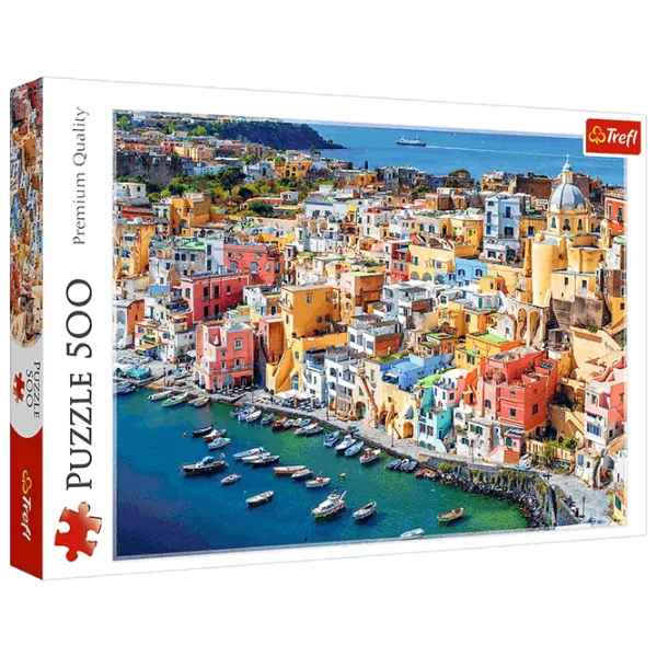 Puzzle Trefl Procida, Campania, Italy 10+/ Numărul de piese: 500 photo 1