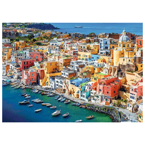 Puzzle Trefl Procida, Campania, Italy 10+/ Numărul de piese: 500 photo 2