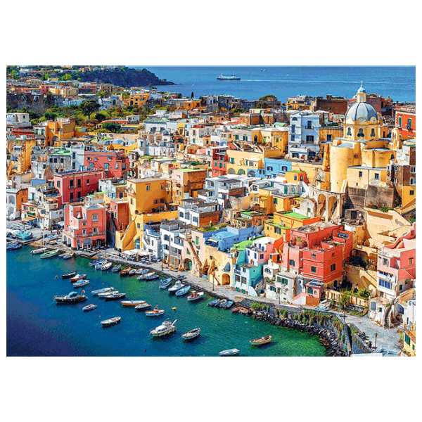Puzzle Trefl Procida, Campania, Italy 10+/ Numărul de piese: 500 photo 2