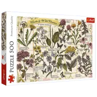 Puzzle Trefl Herbarium: Medicinal Herbs 10+/ Numărul de piese: 500