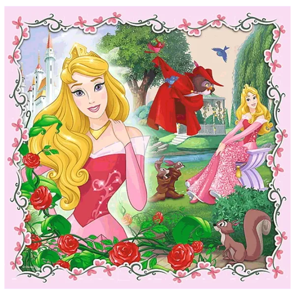 Puzzle Trefl Rapunzel, Aurora and Ariel 3+/ Количество деталей: 106 photo 4