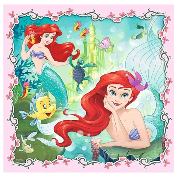 Puzzle Trefl Rapunzel, Aurora and Ariel 3+/ Количество деталей: 106 photo 6
