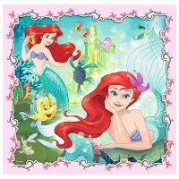 Puzzle Trefl Rapunzel, Aurora and Ariel 3+/ Numărul de piese: 106 photo 6