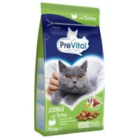 Hrană pentru pisici uscată Prevital Adult 5999566111204 1.4 kg / Curcan