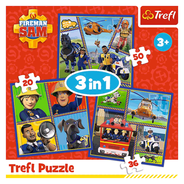 Puzzle Trefl Fireman Sam' day 3+/ Numărul de piese: 106 photo 5 Puzzle Trefl Fireman Sam' day 3+/ Numărul de piese: 106 photo 5