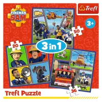 Puzzle Trefl Fireman Sam' day 3+/ Numărul de piese: 106 photo 5