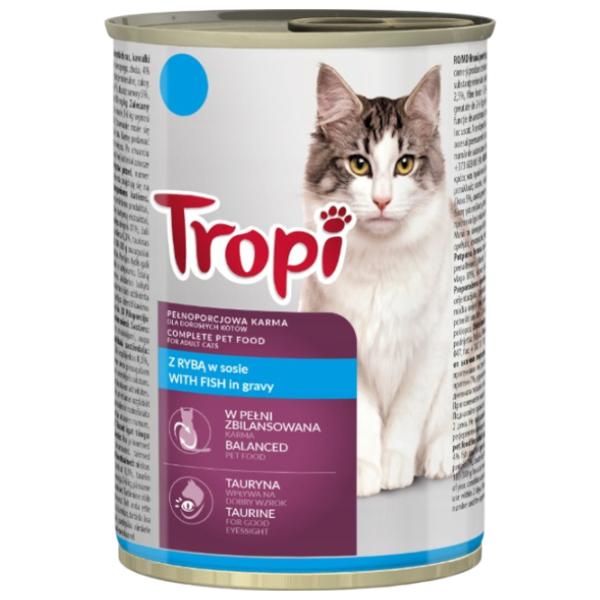 Корм для кошек влажный Tropi 910900  0.415 кг / Рыба  photo 1 Корм для кошек влажный Tropi 910900  0.415 кг / Рыба  photo 1