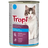 Корм для кошек влажный Tropi 910900  0.415 кг / Рыба 