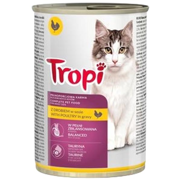 Корм для кошек влажный Tropi 911662  0.415 кг / Курица photo 1