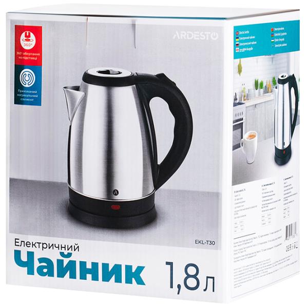 Ceainic electric Ardesto EKL-T30 1.8l / Ascuns / Inox photo 8