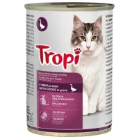 Корм для кошек влажный Tropi 733743  0.415 кг / Гусь