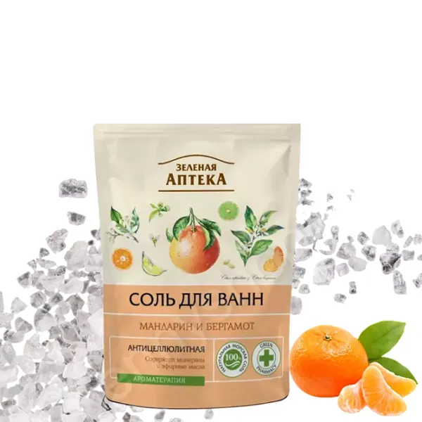 Sare de baie Green Pharmacy 4823015936296  500 g / Mandarin & bergamot  photo 2